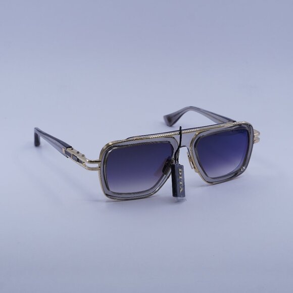 Dita LXN-EVO DTS-403-A-02 Sunglasses Grey/Gold Aviator Frame, Blue Lenses - Picture 1 of 12